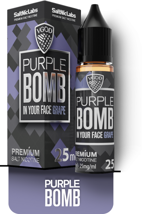 سالت نیکوتین ویگاد بمب انگور ویگاد مستر کپی | VGOD MASTER Purple Bomb Saltnic