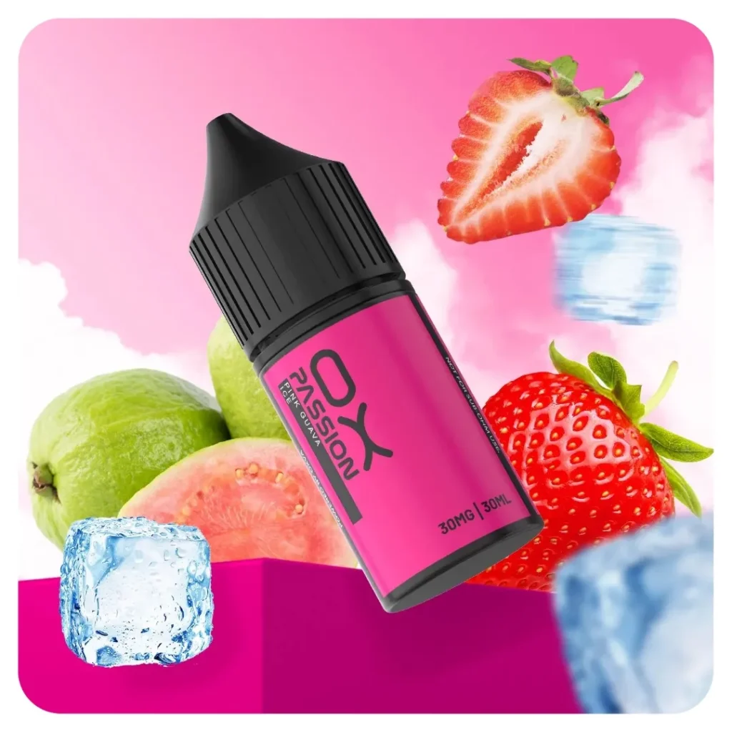 سالت اکسوا توت فرنگی گواوا یخ | Oxva Pink Guava Ice Nic Salt E-Liquid