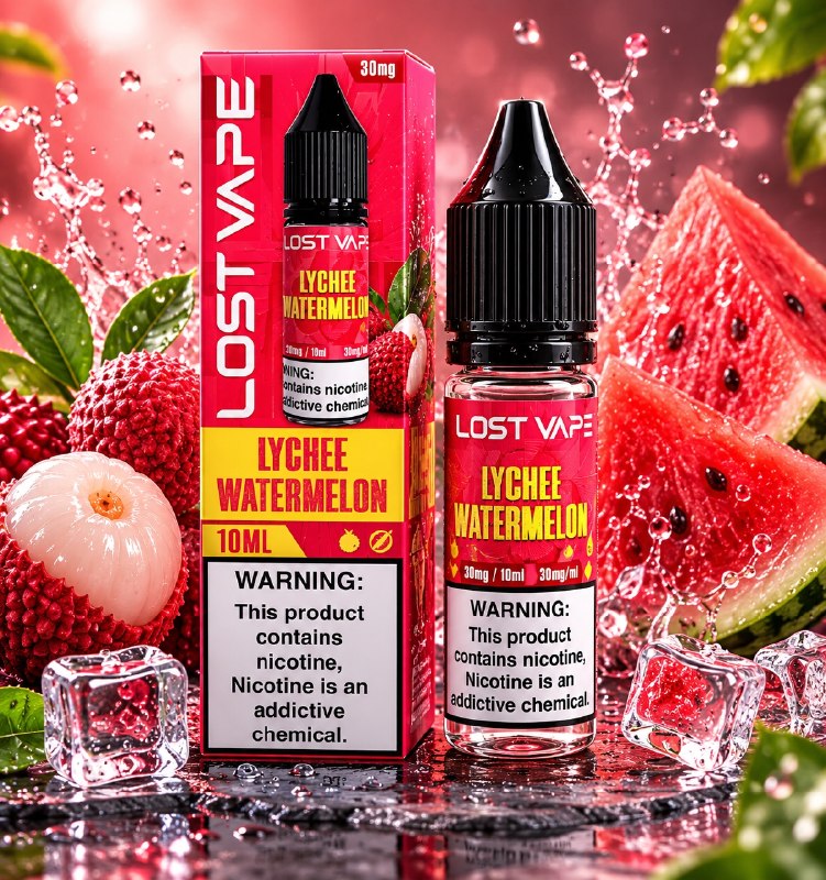 سالت لیچی هندوانه لاست ویپ (10میل) | LOST VAPE LYCHE WATERMELON