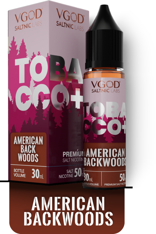 سالت توباکو پلاس آمریکن بک وودز ویگاد | VGOD Tobacco Plus American Backwoods