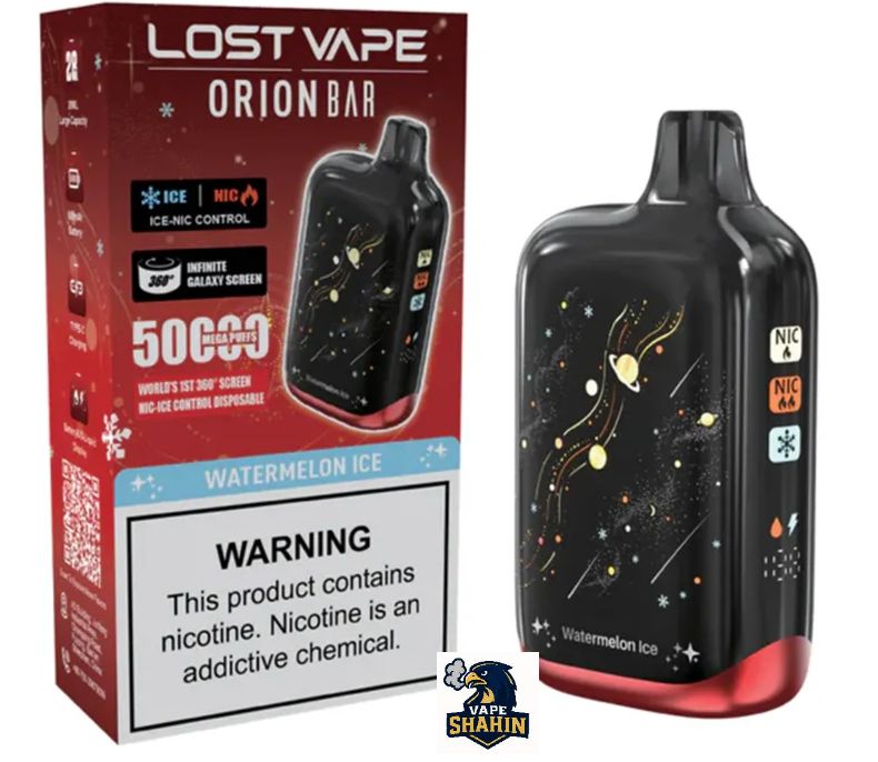 پاد یکبار مصرف لاست ویپ 50000 پاف هندوانه یخ | LOST VAPE 50000 Puff Watermelon Ice