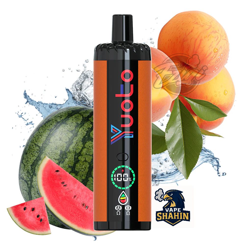 پاد یکبار مصرف برند یوتو 15000 پاف / طعم هندوانه هلو یخ