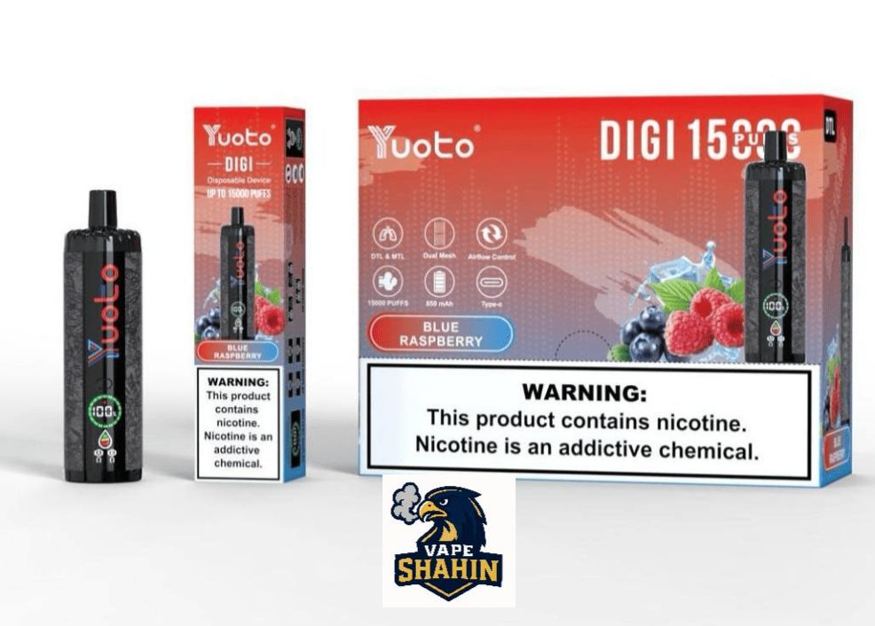 پاد یکبار مصرف برند یوتو 15000 پاف / طعم بلوبری تمشک