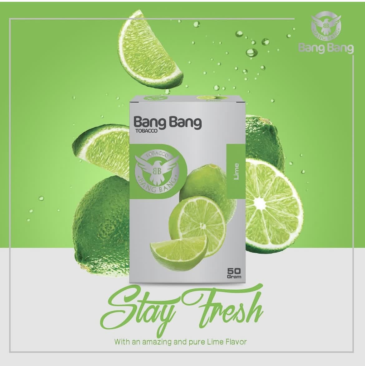 تنباکو بنگ بنگ طعم لیمو BANG BANG LEMON TOBACCO