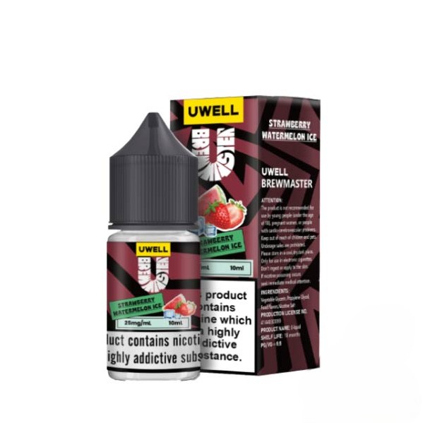 سالت ۱۰ میل توت فرنگی هندوانه یخ  | UWELL STRAWBERRY Watermelon Ice