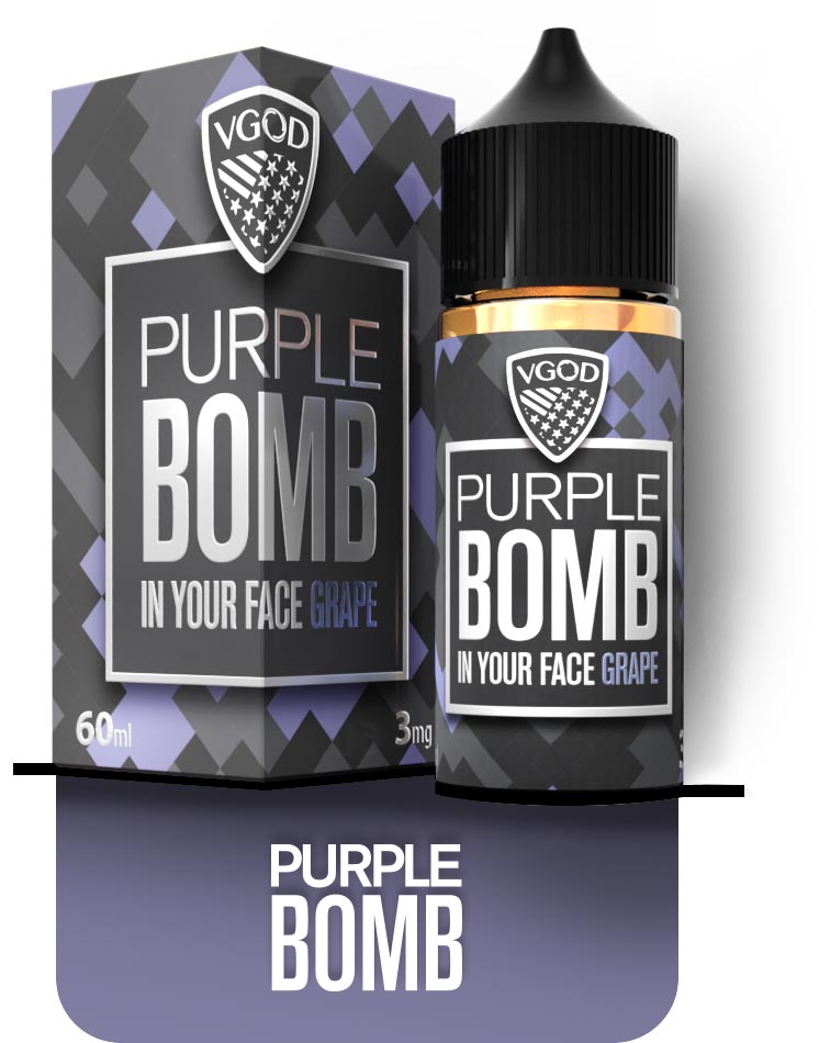 جویس بمب انگور کمپانی ویگاد نیکوتین <0> ( بدون نیکوتین ) | VGOD Purple Bomb