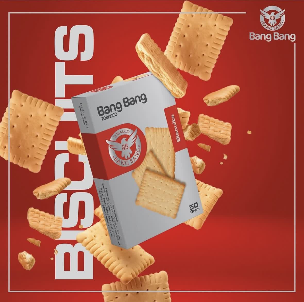 تنباکو بنگ بنگ طعم بیسکوییت BANG BANG BISCUITS TOBACCO