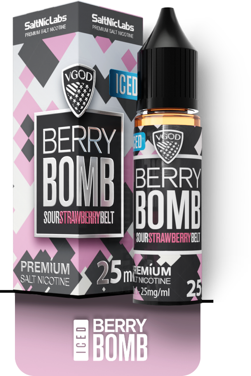 سالت نیکوتین ویگاد مستر کپی توت فرنگی یخ | VGOD MASTER Berry Bomb ICED