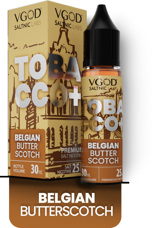 سالت توباکو پلاس بلژیکی باترسکاچ کمپانی | VGOD Tobacco Plus Belgian Butterscotch