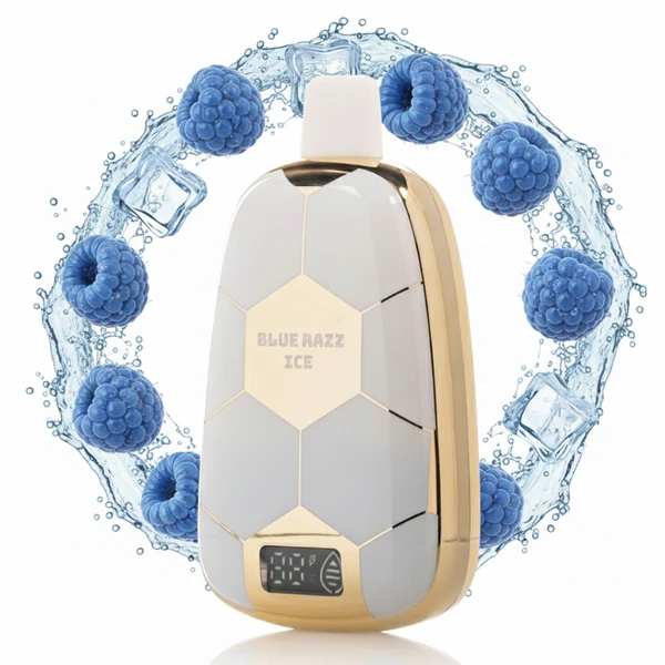 پاد یکبار مصرف رونالدینیو ۱۵۰۰۰ پاف Blue Razz Ice