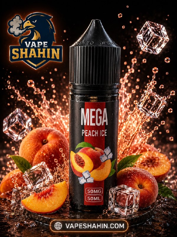 سالت نیکوتین مگا طعم هلو یخ | Mega Peach Ice Salt