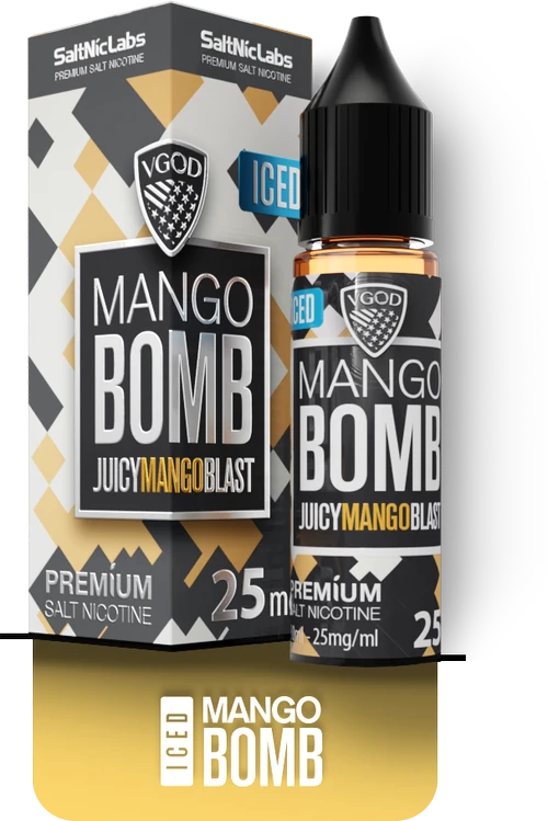 سالت ویگاد مستر کپی بمب انبه یخی | VGOD MASTER Iced Mango Bomb SaltNic E-Liquid
