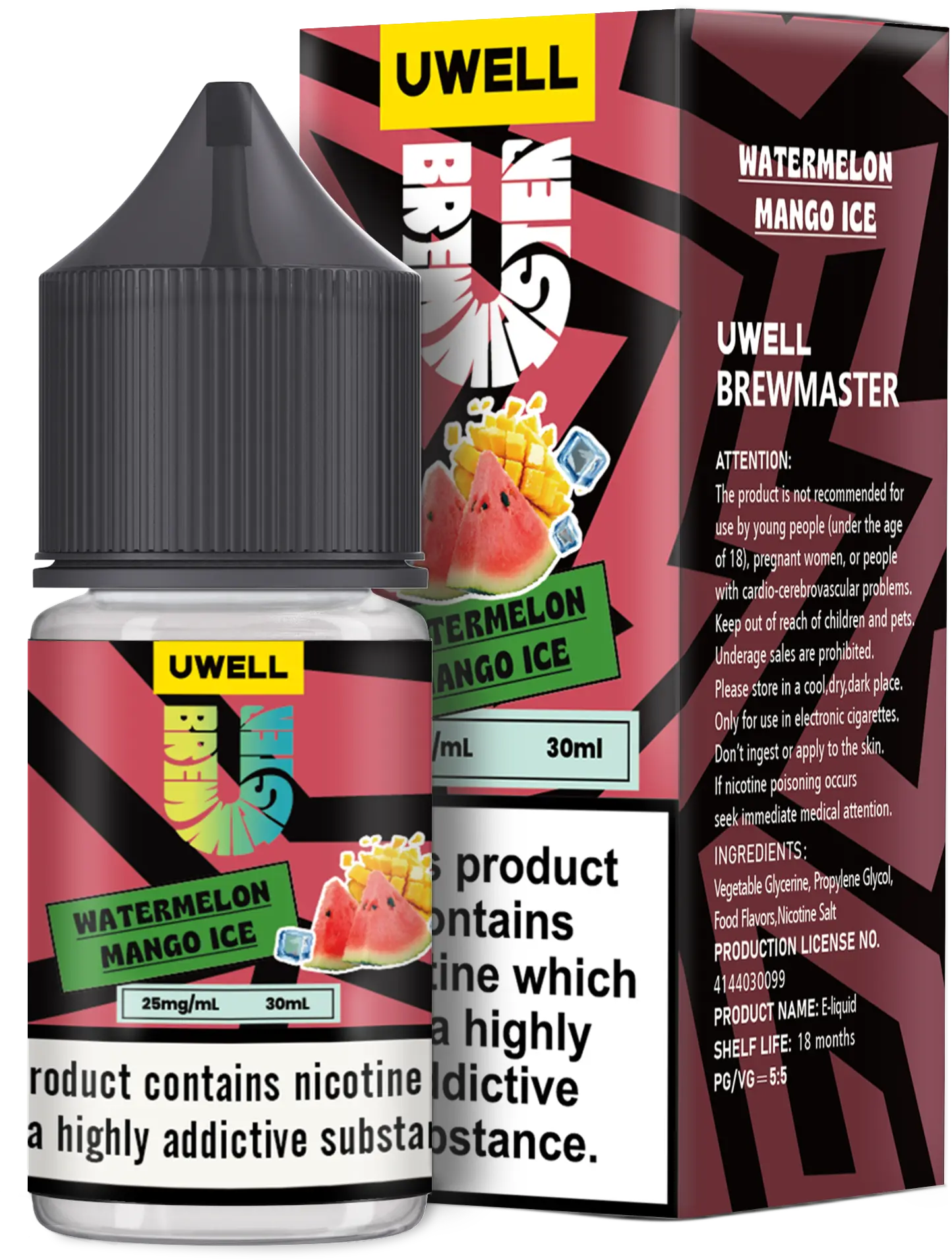 سالت هندوانه انبه یخ یوول | UWELL Watermelon Mango Ice