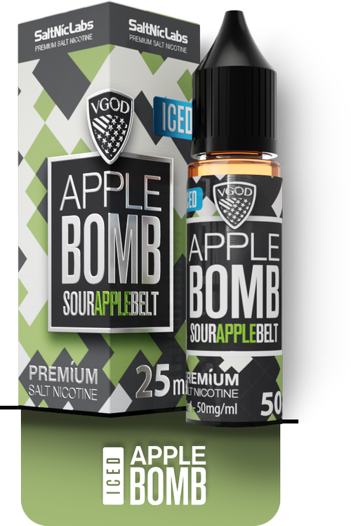 سالت ویگاد مستر کپی سیب سبز و یخ | VGOD MASTER Apple Bomb Iced