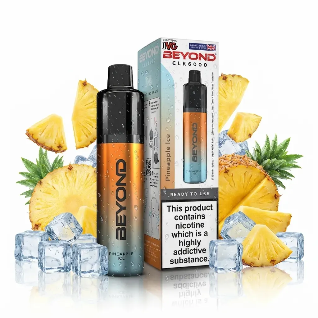 پاد یکبار مصرف IVG بیاند طعم آناناس یخ ( 6 هزار پاف ) | IVG Beyond 6,000 Puffs Pineapple Ice Vape