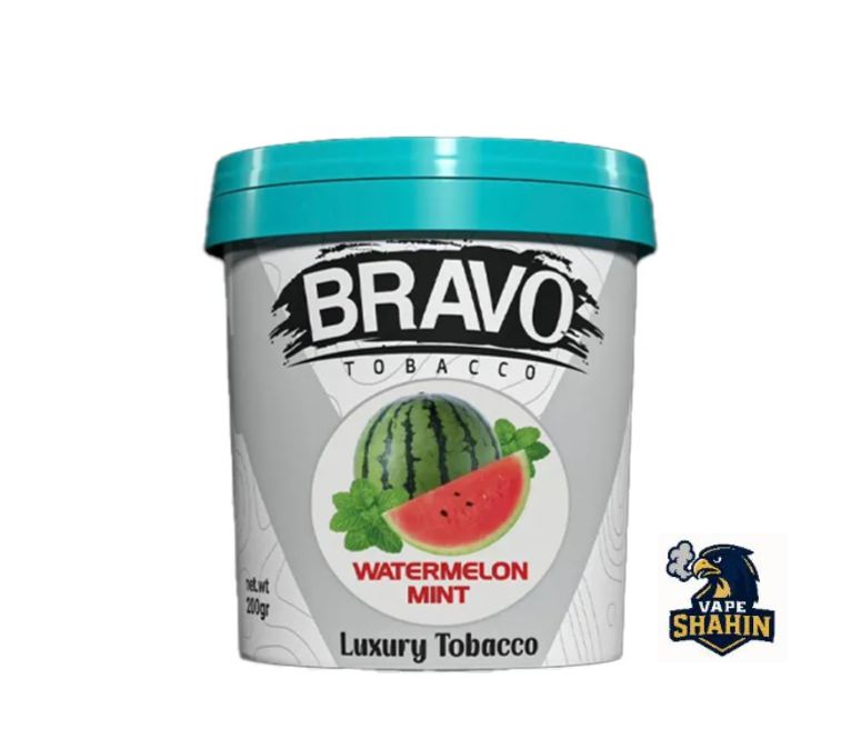 تنباکو قلیان براوو هندوانه نعنا 200گرمی Bravo Watermelon Mint