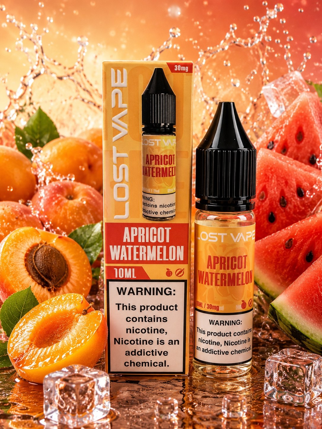 سالت زردآلو هندوانه لاست ویپ (10میل) | LOST VAPE APRICOT WATERMELON