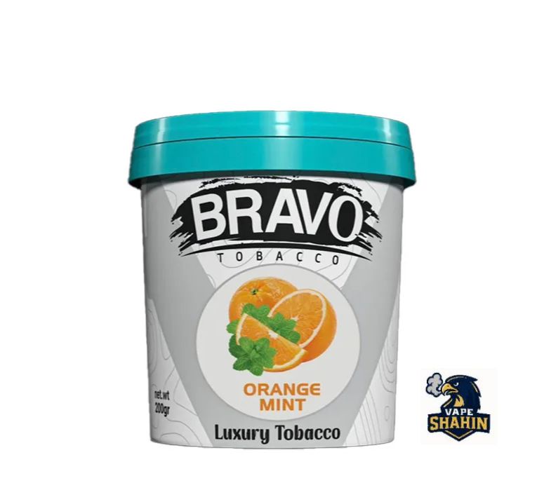 تنباکو قلیان براوو پرتقال نعنا 200گرمی Bravo Orange Mint