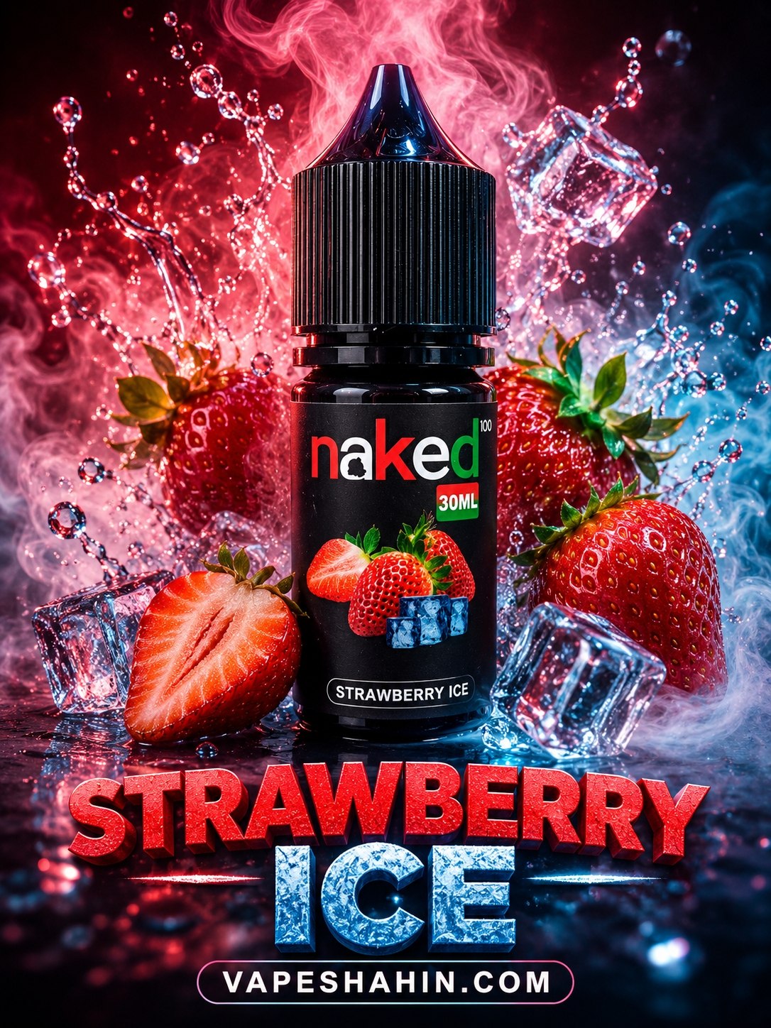 سالت ناکید طعم توت فرنگی یخ | NAKED SALT STRAWBERRY ICE