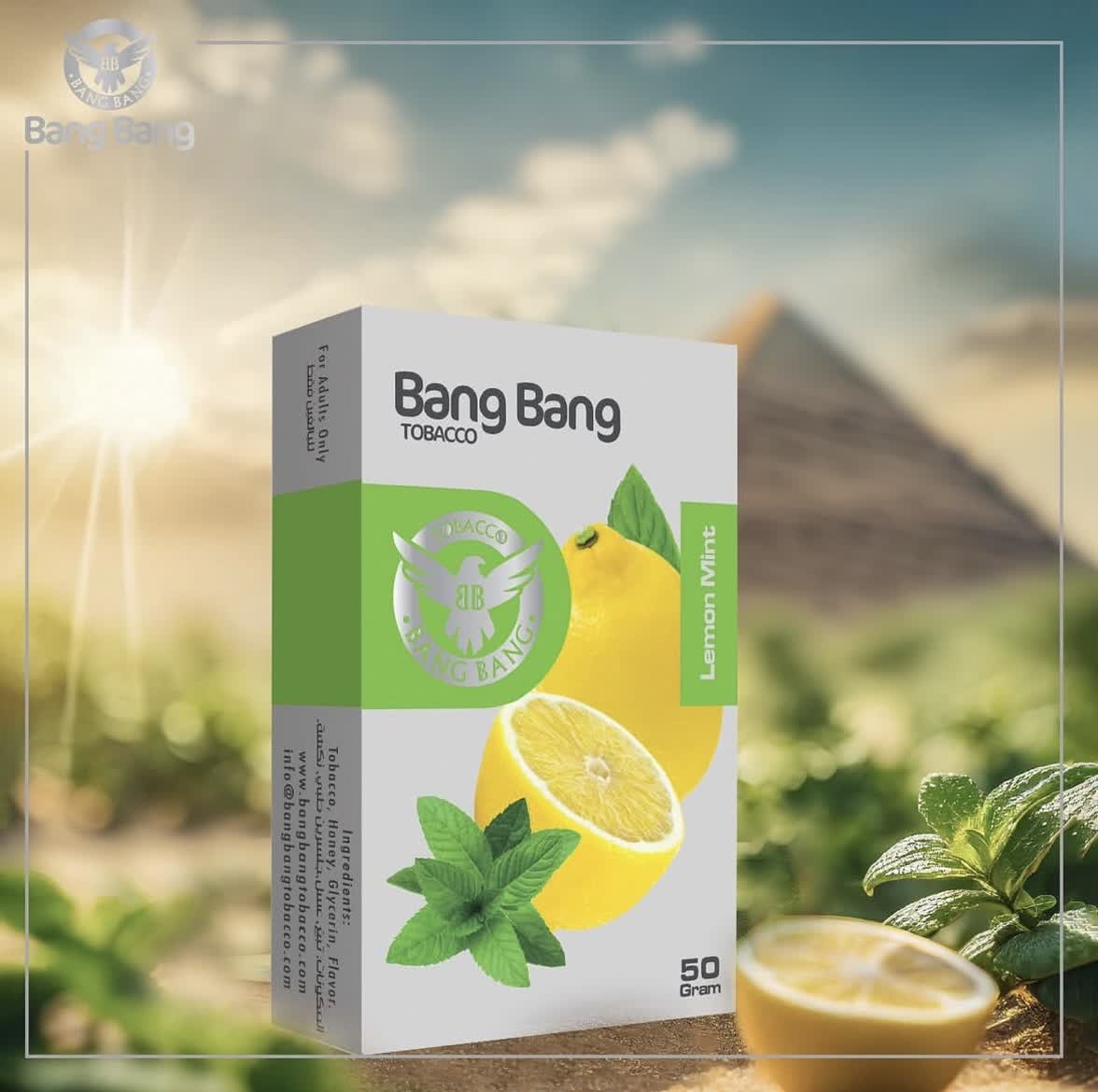 تنباکو بنگ بنگ طعم لیمو نعنا | BANG BANG Lemon With Mint Tobacco