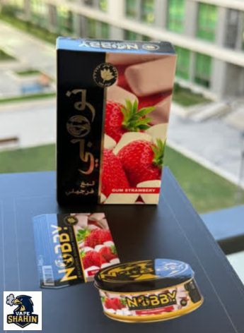 تنباکو قلیان نوبی طعم آدامس توت فرنگی