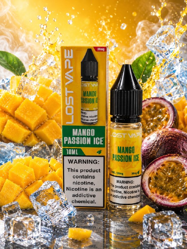 سالت انبه پشن فروت یخ لاست ویپ (10میل) | LOST VAPE MANGO PASSION ICE