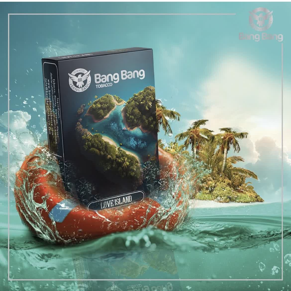 تنباکو بنگ بنگ طعم لاو ایسلند BANG BANG LOVE ISLAND TOBACCO